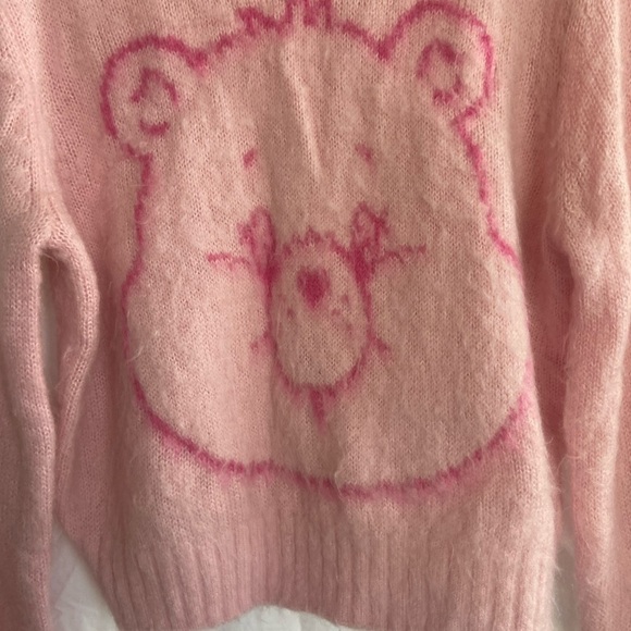 H&M Care Bears MOTIF-FRONT SWEATER Light pink Size Large - Picture 10 of 16